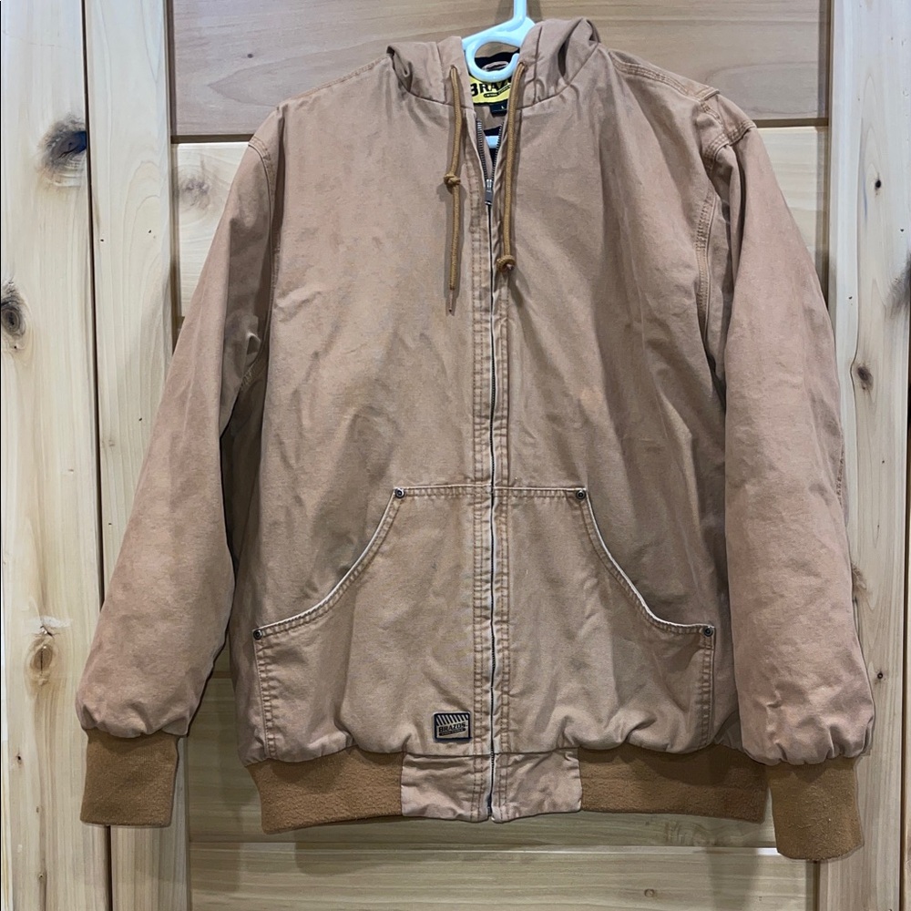 Men's Brown Hooded Field Jacket